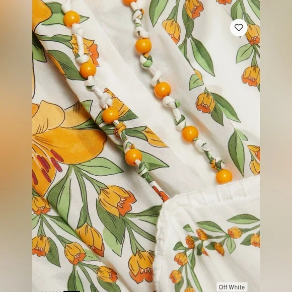 Farm Rio Tropical Lightness Floral Cotton Maxi Dress - Picture 4 of 15